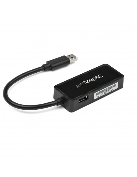 StarTech.com Adattatore USB 3.0 a Ethernet Gigabit (RJ45) - Scheda di rete NIC esterna con porta USB integrata - Nero