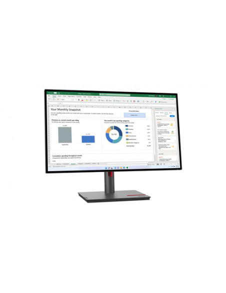 Lenovo ThinkVision P27h-30 Monitor PC 68,6 cm (27") 2560 x 1440 Pixel Quad HD LCD Nero