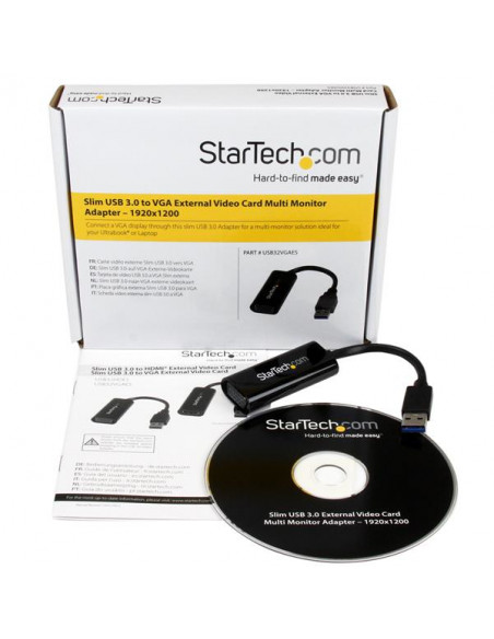 StarTech.com Adattatore scheda video esterna multimonitor USB 3.0 slim a VGA – 1920x1200/1080p