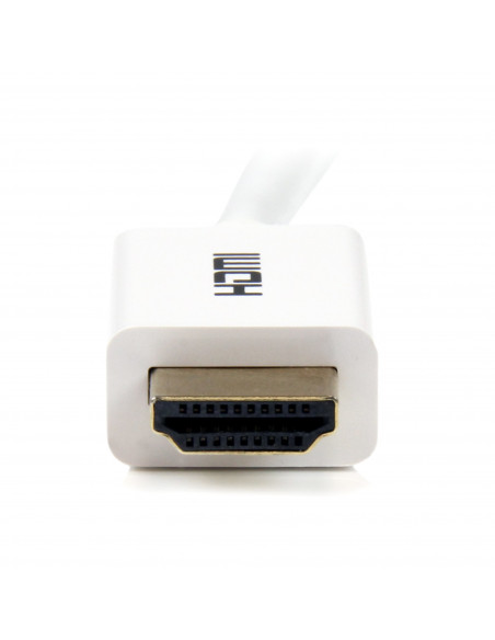 StarTech.com Cavo HDMI ad alta velocità a parete CL3 bianco da 7 m - HDMI a HDMI - M/M