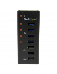 StarTech.com Hub USB 3.0 alimentato a 4 porte con 3 porte di ricarica USB dedicate (2 x 1A e 1 x 2A) - Box esterno in metallo pe 2