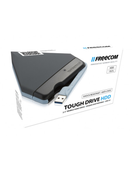 Freecom Tough Drive disco rigido esterno 1 TB 5400 Giri/min 2.5" USB 3.2 Gen 1 (3.1 Gen 1) Grigio