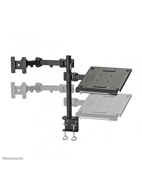 Neomounts FPMA-D960NOTEBOOK Braccio per monitor con supporto per laptop 10-27"