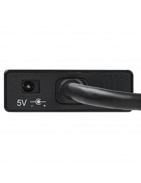 StarTech.com Hub USB 3.0 (5Gbps) a 3 porte portatile con NIC Gigabit Ethernet - In alluminio con cavo integrato