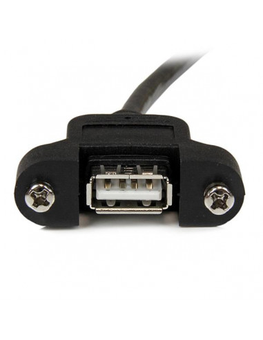 StarTech.com Cavo Prolunga USB 2.0 per montaggio a pannello di Tipo A/A Femmina A / Maschio A - 60 cm