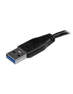 StarTech.com Cavo USB 3.0 Tipo A a Micro B slim - Connettore USB3.0 A a Micro B slim SuperSpeed M/M - 15cm