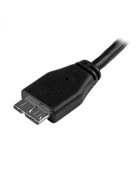 StarTech.com Cavo USB 3.0 Tipo A a Micro B slim - Connettore USB3.0 A a Micro B slim SuperSpeed M/M - 15cm