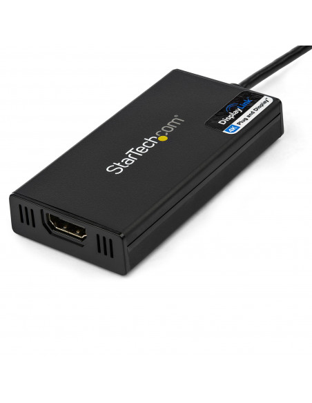 StarTech.com Adattatore da USB 3.0 a HDMI - 4K 30Hz Ultra HD - Certificato DisplayLink - Convertitore per monitor da USB Type-A 