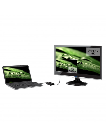 StarTech.com Adattatore da USB 3.0 a HDMI - 4K 30Hz Ultra HD - Certificato DisplayLink - Convertitore per monitor da USB Type-A 