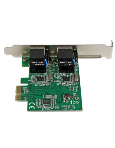 StarTech.com Adattatore Scheda di Rete Ethernet Gigabit PCI express PCIe NIC a 2 porte RJ45 da 1 Gbps
