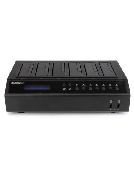 StarTech.com Dock Duplicatore Disco Rigido HDD USB 3.0 / eSATA a 6 Bay - HDD/ SSD 1:5 Cloner / Eraser