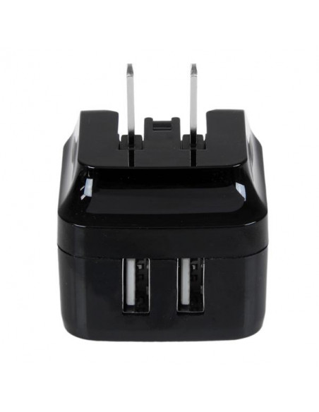 StarTech.com Caricabatterie da Muro a doppia porta x2 USB ad alta potenza ( 17W / 3.4 Amp ) con prese da viaggio (Internazionale
