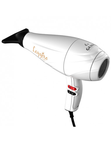 GA.MA Phon Leggero Ion: tecnologia agli ioni, anti crespo, 2400 W, Motore AC a lunga durata Made in Italy, 6 combinazioni di vel