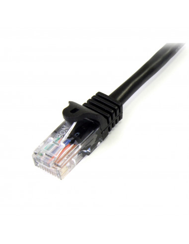 StarTech.com Cavo di rete CAT 5e - Cavo Patch Ethernet RJ45 UTP Nero da 1m antigroviglio