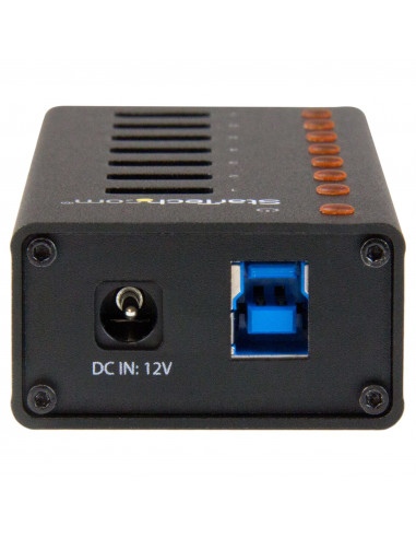 StarTech.com HUB USB 3.0 a 7 porte con case metallico - Perno e concentratore USB 3.0 desktop/montabile a parete