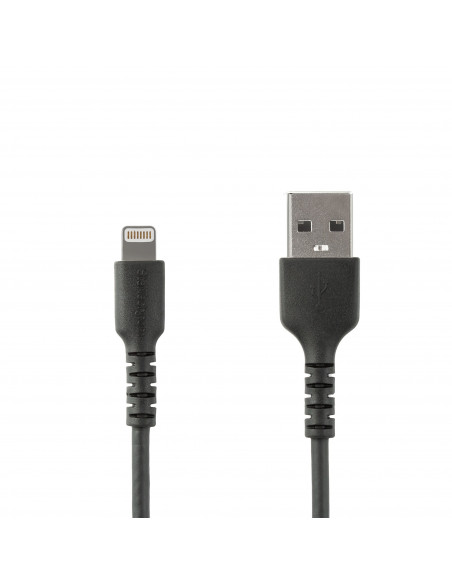 StarTech.com Cavo da USB-A a Lightening da 2m di colore nero - Robusto e resistente cavo di alimentazione/sincornizzazione in fi