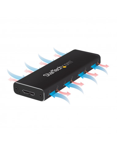 StarTech.com Box Alloggio USB 3.0 esterno per SSD SATA M.2 - Convertitore NGFF di unità SSD con UASP