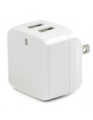 StarTech.com Caricabatterie da Muro a doppia porta x2 USB ad alta potenza ( 17W / 3.4 Amp ) con prese da viaggio (Internazionale