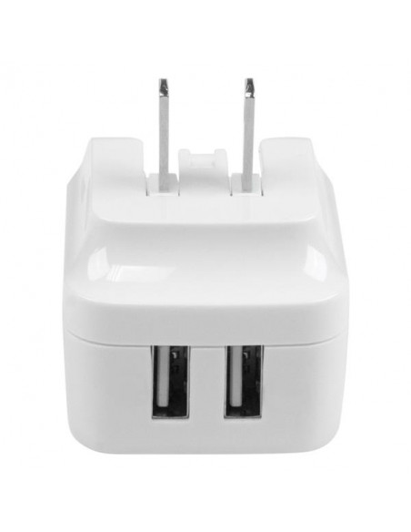 StarTech.com Caricabatterie da Muro a doppia porta x2 USB ad alta potenza ( 17W / 3.4 Amp ) con prese da viaggio (Internazionale