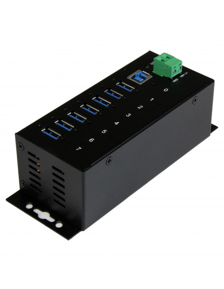 StarTech.com HUB Industriale USB 3.0 a 7 porte - Perno e concentratore USB 3.0 con Protezione ESD