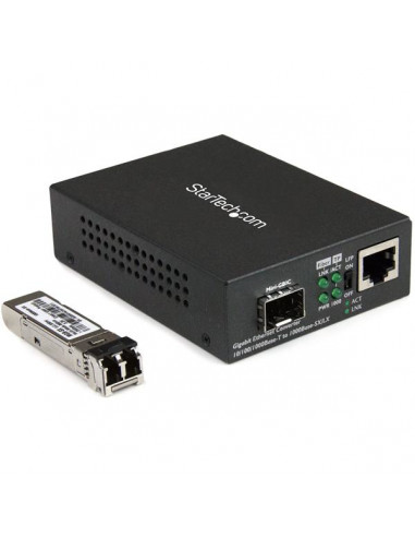 StarTech.com Convertitore multimediale compatto Gigabit Ethernet a Fibra multimodale - 850 nm LC - 550 m