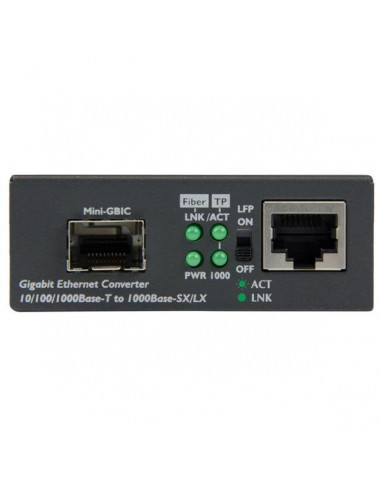 StarTech.com Convertitore multimediale Gigabit Ethernet a Fibra con slot SFP aperto 10/100/1000
