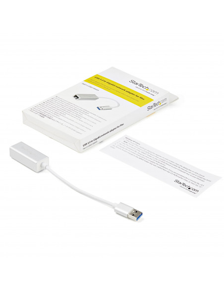 StarTech.com Adattatore di rete USB 3.0 a Ethernet Gigabit - Argento