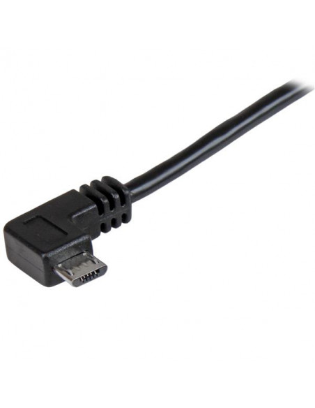 StarTech.com Cavo di ricarica e sincronizzazione micro USB da 1 m - USB-A a Micro B ad angolo destro - M/M - 0,25mm²