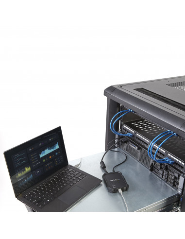StarTech.com Adattatore crash cart portatile per PC con alloggiamento antiurto - Console KVM USB con trasferimento di file e Acq