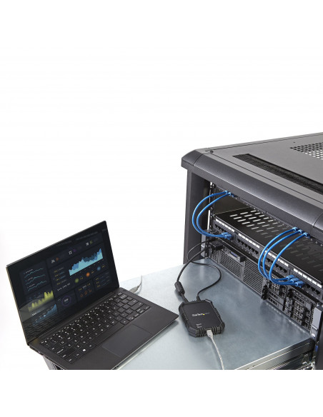 StarTech.com Adattatore crash cart portatile per PC con alloggiamento antiurto - Console KVM USB con trasferimento di file e Acq