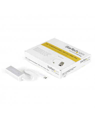 StarTech.com Adattatore di rete USB-C a RJ45 Gigabit Ethernet Gbe - M/F - Argento