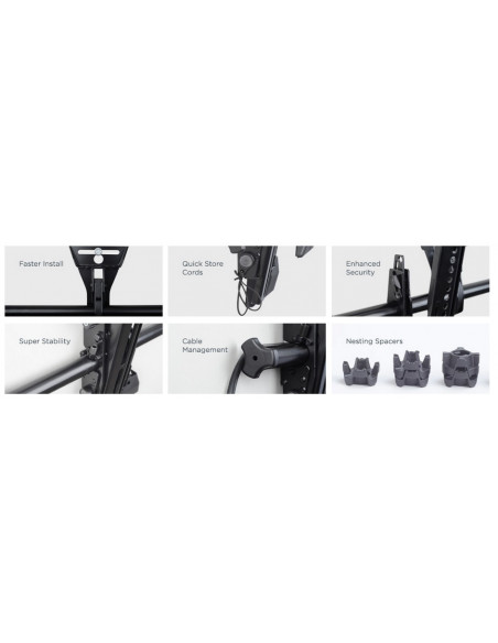 Chief MTM1U Supporto TV a parete 139,7 cm (55") Nero