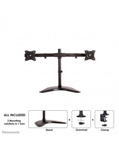 Neomounts NM-D335DBLACK Supporto per monitor 10-27"