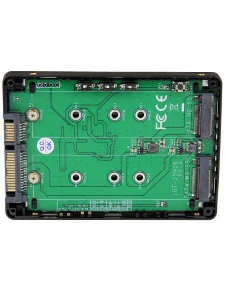 StarTech.com Adattatore SATA dual M.2 NGFF con RAID - 2x M.2 SSD a 2,5" SATA (6Gbps)