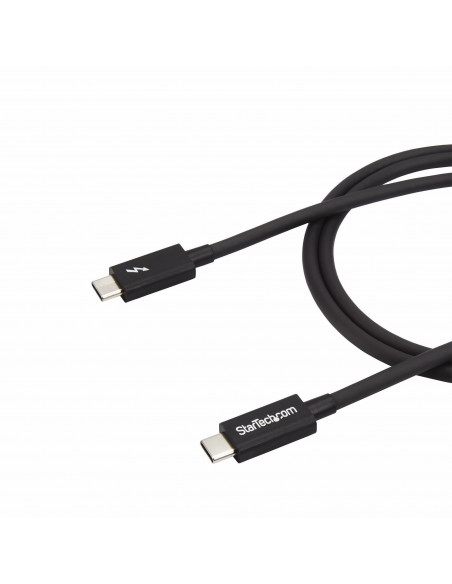 StarTech.com Cavo Thunderbolt 3 da 1m, 20Gbps, 100W PD, 4K, Certificato Thunderbolt, Compatibile con Thunderbolt 4/USB 3.2/DP Al