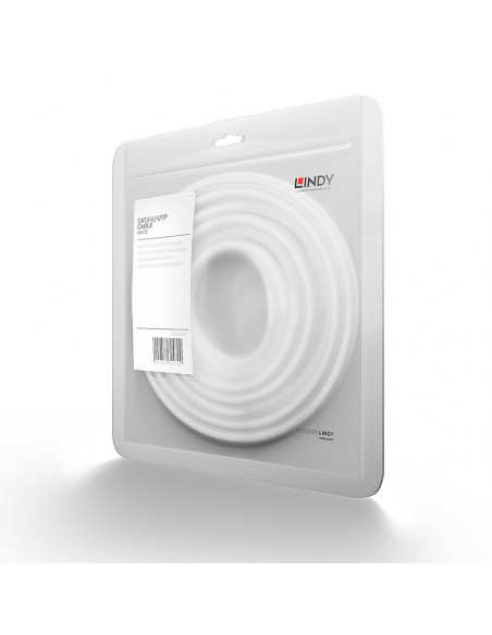 Lindy 48090 cavo di rete Bianco 0,3 m Cat6 U/UTP (UTP)