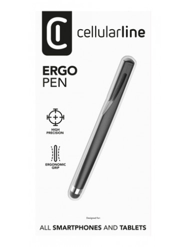 Cellularline Ergo Pen - Universale Pennino per touch screen con impugnatura ergonomica