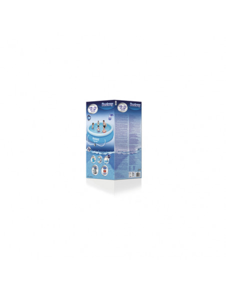 Bestway Fast Set Piscina Autoportante Rotonda mis. 366xh76 cm - colore azzurro - con pompa a filtro