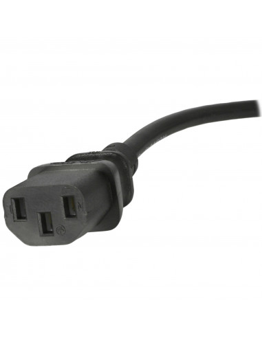 StarTech.com Cavo di alimentazione per PC da BS 1363 a C13 1m, Cavo di alimentazione AC del Regno Unito 18AWG, 10A 250V, cavo di
