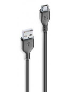 Cellularline Power Cable 200cm - MICRO USB Cavo MICRO USB per ricarica e trasferimento dati 2