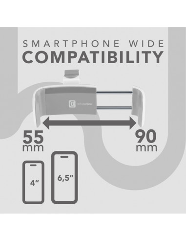 Cellularline Car Holder - Universal Supporto smartphone da auto super colorato