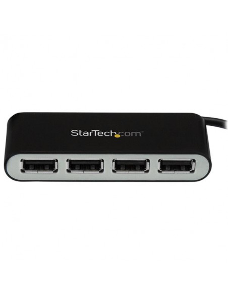 StarTech.com Hub USB 2.0 portatile a 4 porte con cavo integrato - Perno e Concentratore USB compatto - Mini Hub USB2.0