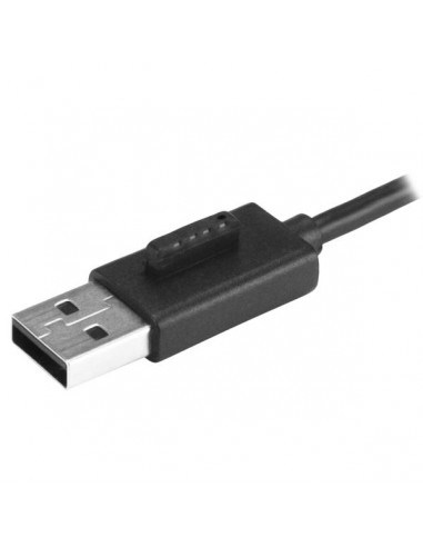 StarTech.com Hub USB 2.0 portatile a 4 porte con cavo integrato - Perno e Concentratore USB compatto - Mini Hub USB2.0