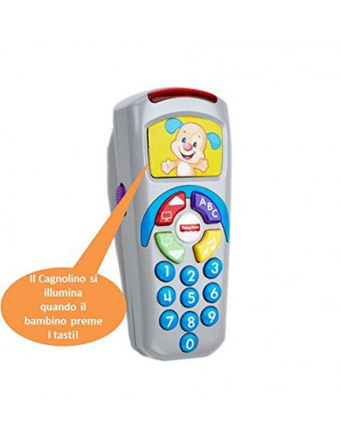Mattel Telecomando di Cagnolino, Giocattolo Educativo per l'Apprendimento, per Bambini da 6+ Mesi