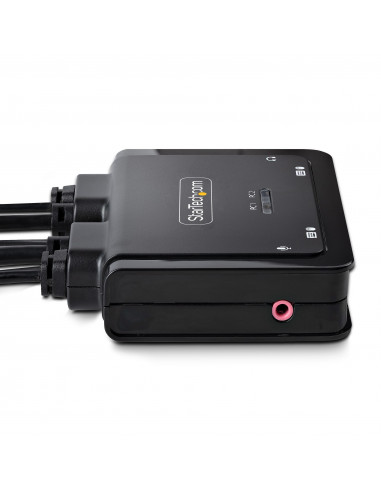 StarTech.com C2-D46-UAC-CBL-KVM switch per keyboard-video-mouse (kvm) Nero