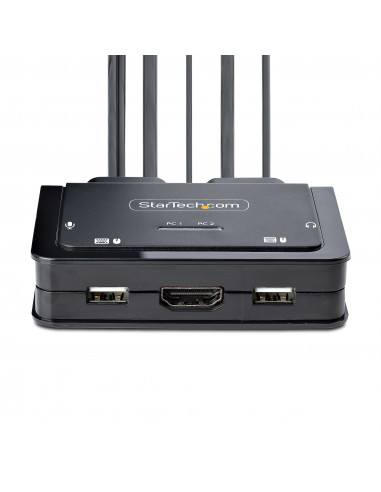 StarTech.com C2-H46-UAC-CBL-KVM switch per keyboard-video-mouse (kvm) Nero