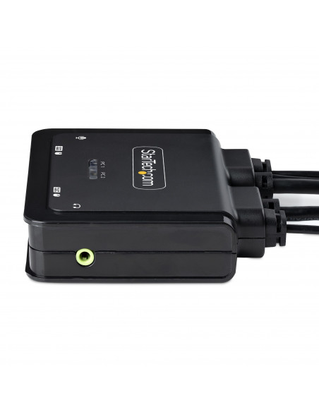 StarTech.com C2-H46-UAC-CBL-KVM switch per keyboard-video-mouse (kvm) Nero