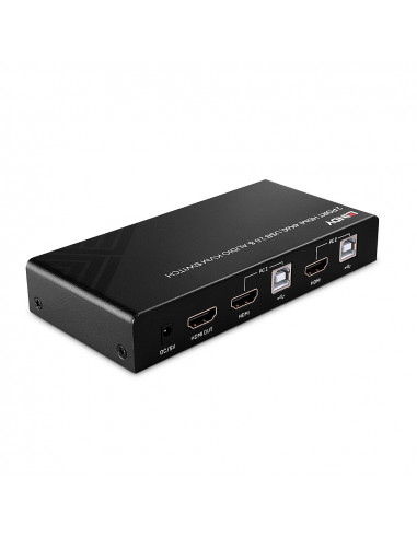 Lindy 32809 switch per keyboard-video-mouse (kvm) Nero