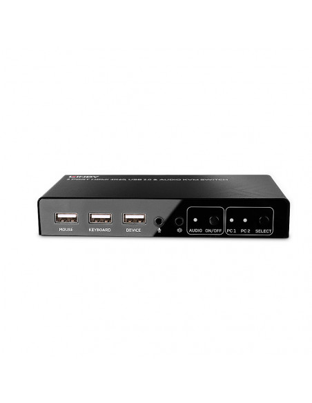 Lindy 32809 switch per keyboard-video-mouse (kvm) Nero