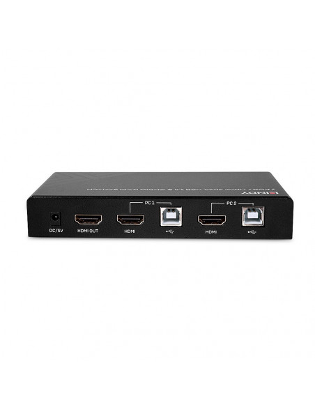 Lindy 32809 switch per keyboard-video-mouse (kvm) Nero